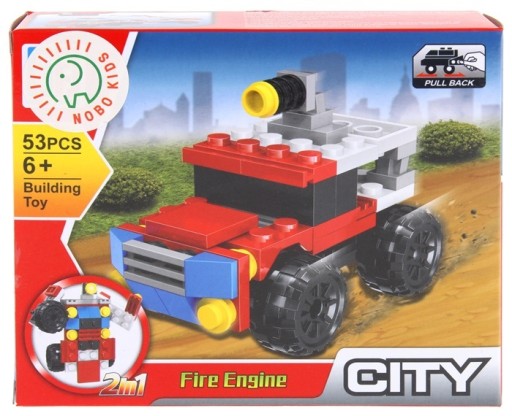 Stavebné bloky City 2v1 hasičský robot