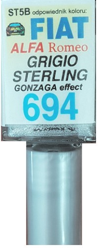 ALFA ROMEO 694 GRIGIO STERLING FARBA TEST-UP
