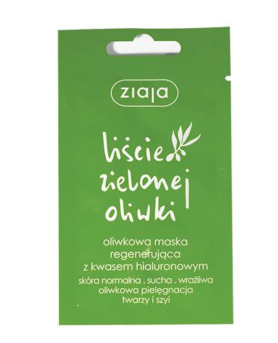 ZIAJA GREEN OLIVE LEAVES regeneračná maska s kyselinou hyalurónovou 7 ml