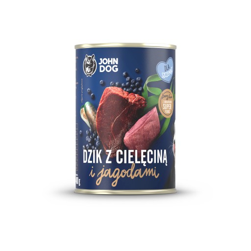 JOHN KRMIVO PRE ŠTENIATKA TEĽIAČIE DIVIAKA 400g