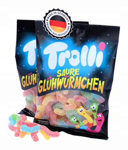 TROLLI Sour Fruit Jelly Worms Worms 150g