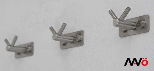 INOX VEŠIAK NA STENU, PEVNÝ, UNIVERZÁLNY, PEKNÝ, MODERNÝ DIZAJN
