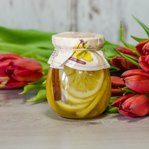 CITRÓNY SO ŠKORICOU ŠKORICOVÝ CITRÓNOVÝ SIRUP 270g Ogródek Dziadunia