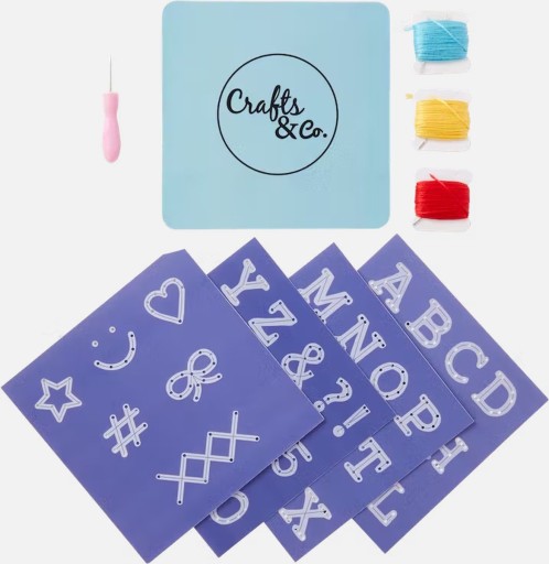 Sada na vyšívanie abecedy 9 ks. Crafts&Co