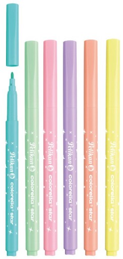 Pastelové fixky Colorella Star, 6ks PELIKAN