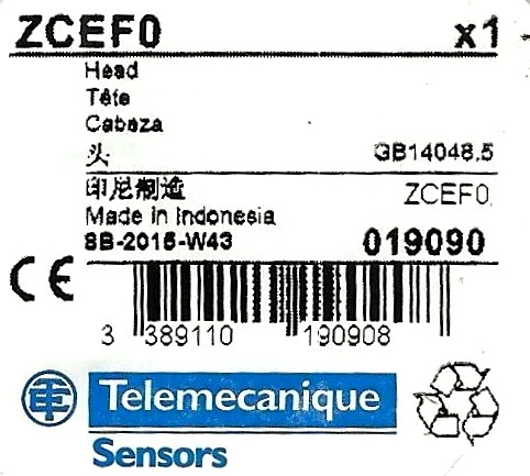 TELEMECANIQUE ZCEF0 HLAVA KONCOVÉHO SPÍNAča