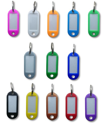 KEYRING identifikátor kľúča 50ks SVETLOMODRÝ