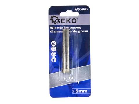 Diamantový jadrový vrták do kameniny 5 mm GEKO G65