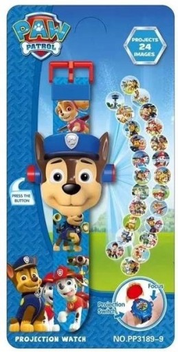 HODINKY PAW PATROL S PROJEKTOROM CHASE 3D OBRÁZKOU