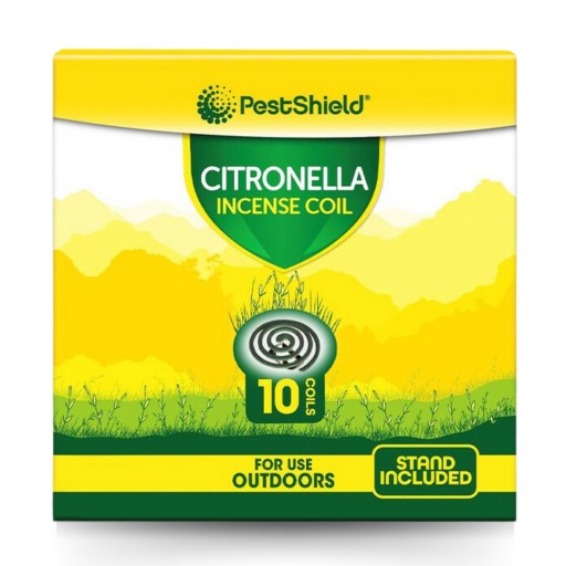 PestShield CITRONELLA Špirála so stojanom na vonkajšie použitie 5 ks.