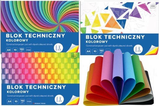 A4 farebný technický blok Interprint