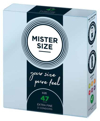 MISTER SIZE kondómy prispôsobené na veľkosť sada 3x3 ks 57 60 64 mm