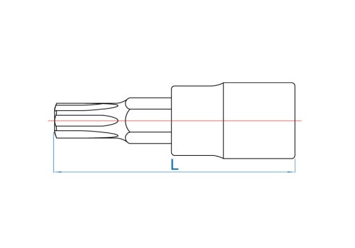KING TONY nástrčná stopka 1/4 TORX T40