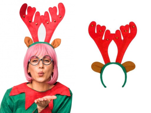 RUDOLF REINDEER ROHY BELL BELLS ČELENKA, ČERVENÁ
