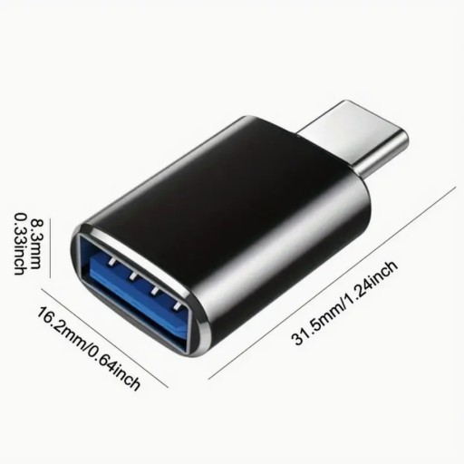 5-balenie adaptéra USB C na USB Thunderbolt 3 na USB 3.0 OTG, čierny