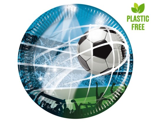 Papierové taniere Futbal 20 cm 8 ks.