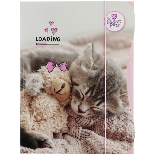 Leporelo s gumičkou, A4, lakované DOG CAT Dog Cat Beniamin