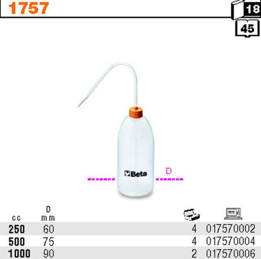NÁDOBA FĽAŠ VODA BATÉRIA 250 ml 1757 BETA