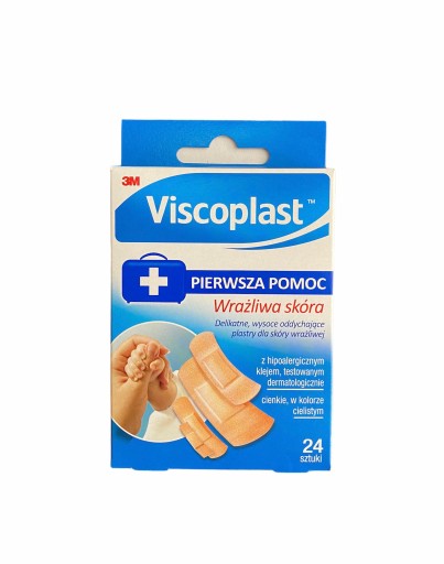 3M Viscoplast Patches Sensitive Skin 24 ks.