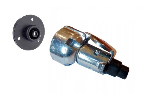 Zásuvka + zástrčka + podložka 12V - 7 PIN elektrický konektor