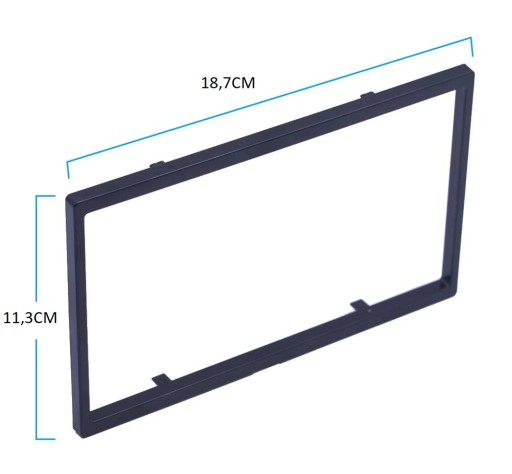 2 DIN RÁM PRE RÁDIO UNIVERZÁLNE 7 PALCE 178x102MM