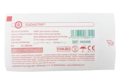 RUDASTRIP PÁSKY UZÁVIERKA NA VINU 6mm x 38mm 6 ks.