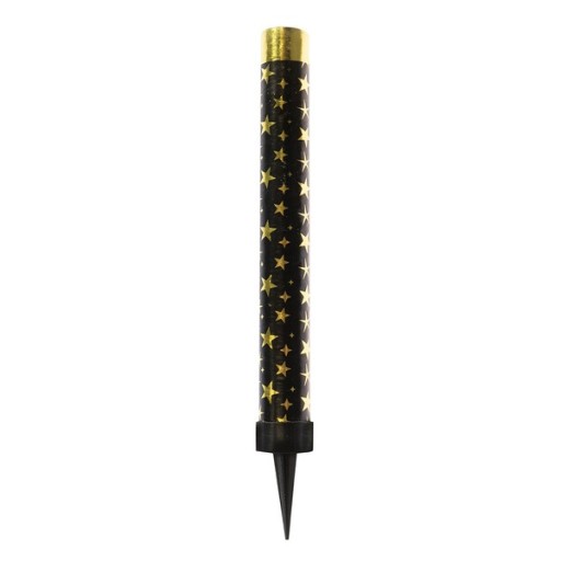 Čierna tortová fontána Glamour párty sviečka 12 cm - 1 ks