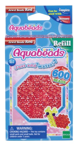 Korálky Aquabeads Red Jewel Beads 32668
