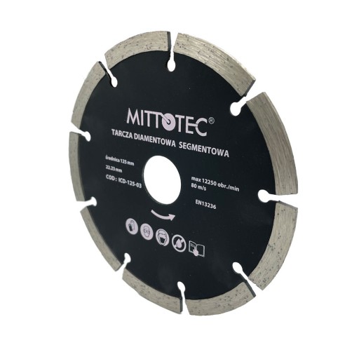 DIAMANTOVÝ DISK, SEGMENTOVANÝ 125 MM