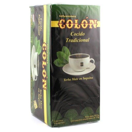 Yerba Mate vo vrecúškach Colon Cocido Tradicional 25x 2,5g vrecúška