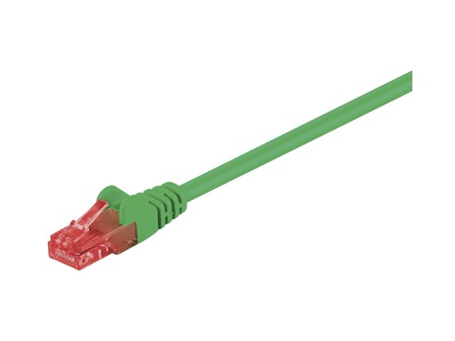 Sieťový kábel CAT6 U/UTP, Zelený 0,5 m