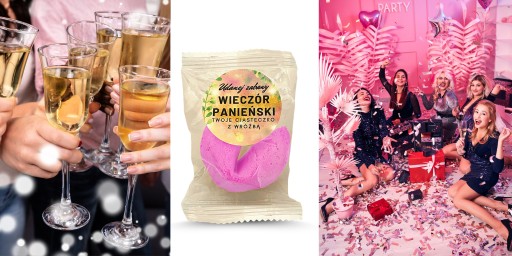 Fortune cookie PINK s nálepkou