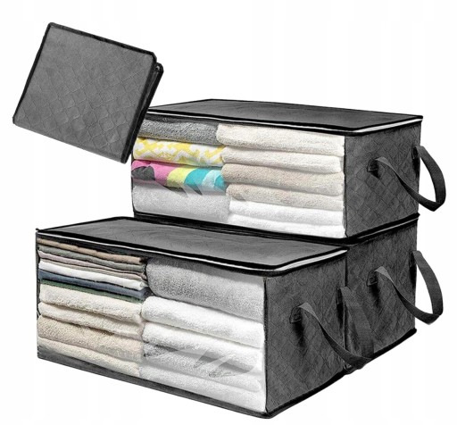 Veľký organizér box, taška na posteľnú bielizeň, oblečenie, deka, XL, pevná