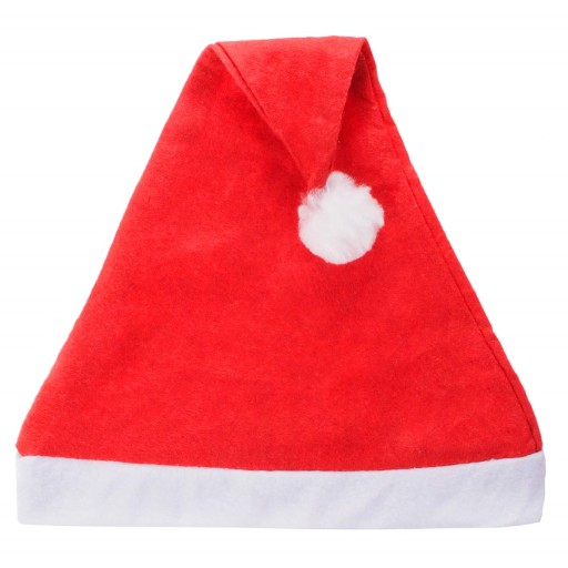 Čiapka Santa Claus 10ks s brmbolcom Vianočná VÝBORNÁ 10KS Veľkoobchod