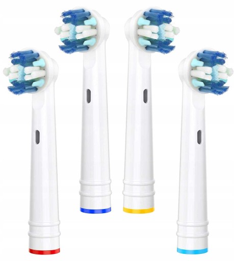 4x NÁHRADNÁ HLAVICE NA ELEKTRICKÉ ZUBNÉ KEFKY ORAL-B, BIELA