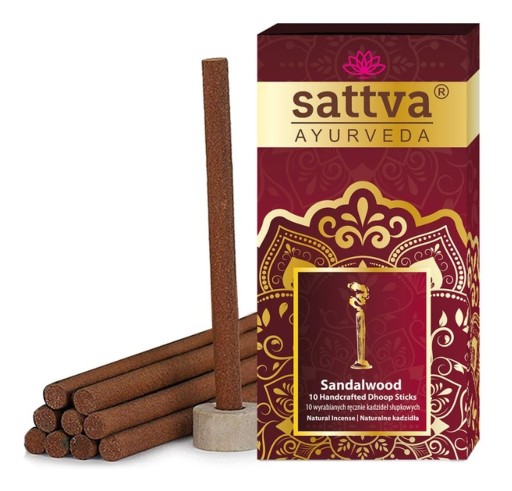 Sattva Ayurveda santalové stĺpové vonné tyčinky 10 ks.