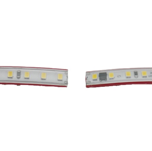 LED PÁS 230V 2835 120 LED 10W STUDENÁ BIELA, KAŽDÝCH 10 CM ZREZANÁ BEZ NAPÁJANIA