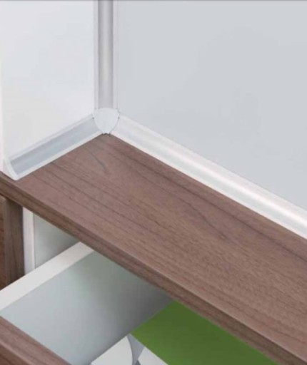 Koncovka pre lištu na pracovnú dosku COMPACT LINE STEEL
