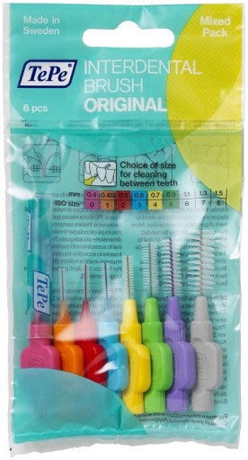 TePe Original čističe rúr SET 0,4-1,3 mm - 8 kusov