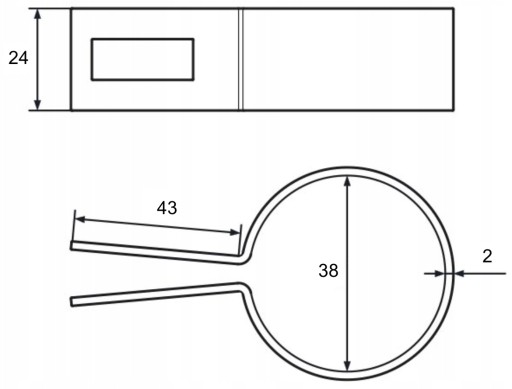 KONCOVÁ SVORKA PRE SIEŤOVÝ PLOTOVÝ STĹPIK 38 MM GRAFIT