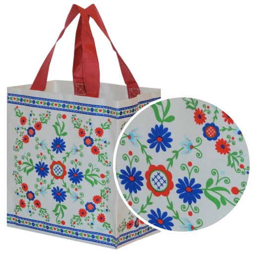 TAŠKY MINI série 25x15x27 _ FOLK Biela ako darček