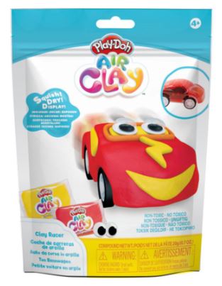 Kreatívna súprava autíčka Play-Doh Air Clay Racers žltá plastelína