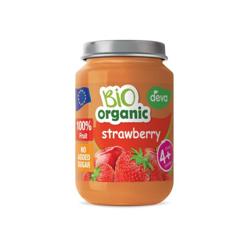 DEVA Bio jahodový dezert, 3x190g