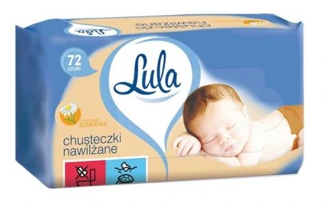 LULA VLHČENÉ UBROÚRKY S RUMANKOM 72 KS