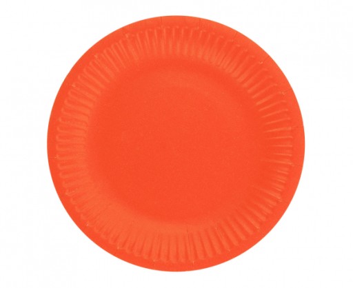 Jednorazové papierové TANIERE ČERVENÉ 18cm 6 ks