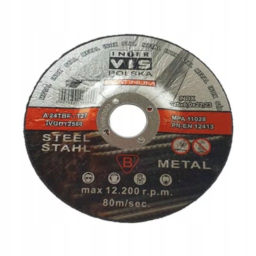 INOX BRÚSNY KOTÚČ KOVOVÝ 125/6 125 x 6 IV