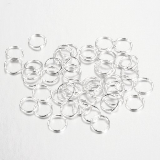 Closed Ring Links Silver 6mm 200pcs