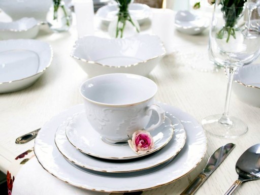 3604 Podšálka 13 cm ROKOKO PFP ĆMIELÓW PORCELÁN