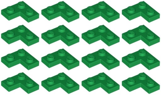 LEGO 2420 ROHOVÝ TANIER 2x2 zelený (10g) 16 ks.