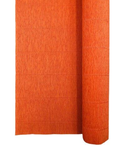 Krepový papier Taliansky krep 180 g krepovaný hodvábny papier č. 581 oranžový oranžový